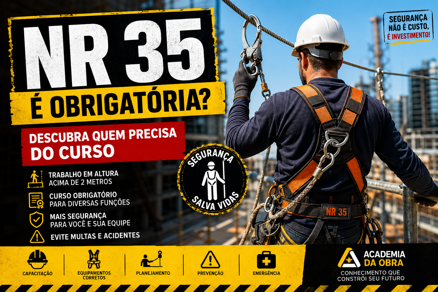 NR 35: quem precisa fazer o curso e quando ele é obrigatório?