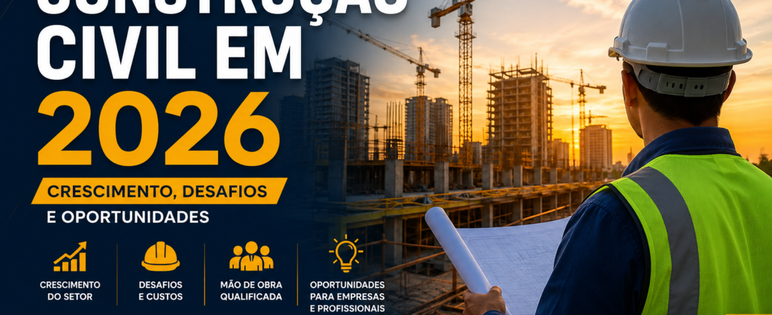 Construção Civil em 2026: Crescimento do Setor, Desafios e Oportunidades no Brasil