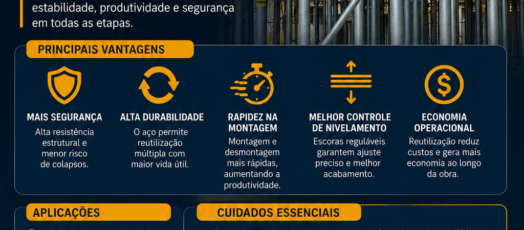 Escoramento Metálico: Segurança, Resistência e Eficiência na Construção Civil